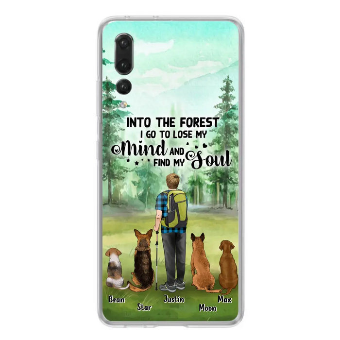 Custom Personalized Solo Trekking Woods  With Pets Phone Case - Upto 4 Pets - Case For Xiaomi, Huawei and Oppo - 6CIAJ9