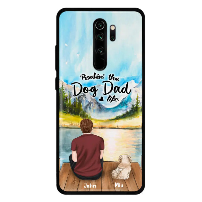 Custom Personalized Pet Mom/Dad Phone Case - Chubby or Slim with up to 7 Pets - Rocking The Dog Dad Life