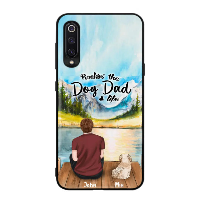 Custom Personalized Pet Mom/Dad Phone Case - Chubby or Slim with up to 7 Pets - Rocking The Dog Dad Life