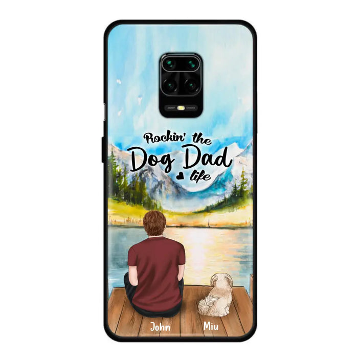 Custom Personalized Pet Mom/Dad Phone Case - Chubby or Slim with up to 7 Pets - Rocking The Dog Dad Life