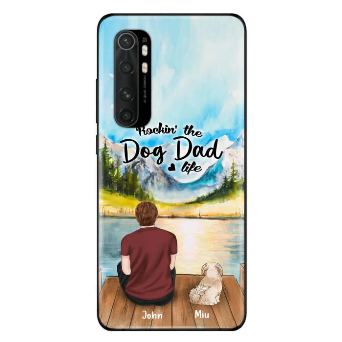 Custom Personalized Pet Mom/Dad Phone Case - Chubby or Slim with up to 7 Pets - Rocking The Dog Dad Life