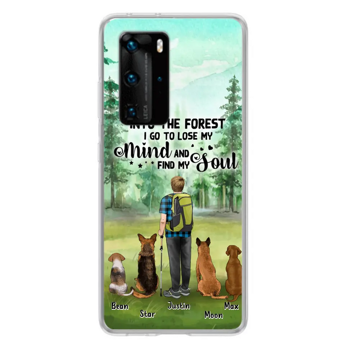 Custom Personalized Solo Trekking Woods  With Pets Phone Case - Upto 4 Pets - Case For Xiaomi, Huawei and Oppo - 6CIAJ9