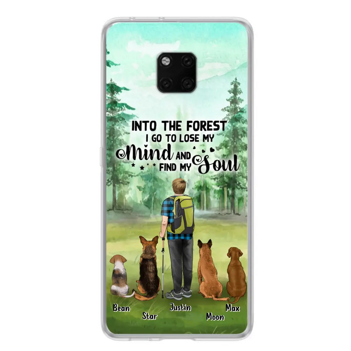 Custom Personalized Solo Trekking Woods  With Pets Phone Case - Upto 4 Pets - Case For Xiaomi, Huawei and Oppo - 6CIAJ9