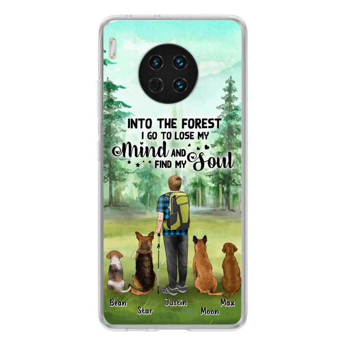 Custom Personalized Solo Trekking Woods  With Pets Phone Case - Upto 4 Pets - Case For Xiaomi, Huawei and Oppo - 6CIAJ9