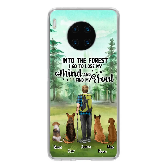 Custom Personalized Solo Trekking Woods  With Pets Phone Case - Upto 4 Pets - Case For Xiaomi, Huawei and Oppo - 6CIAJ9