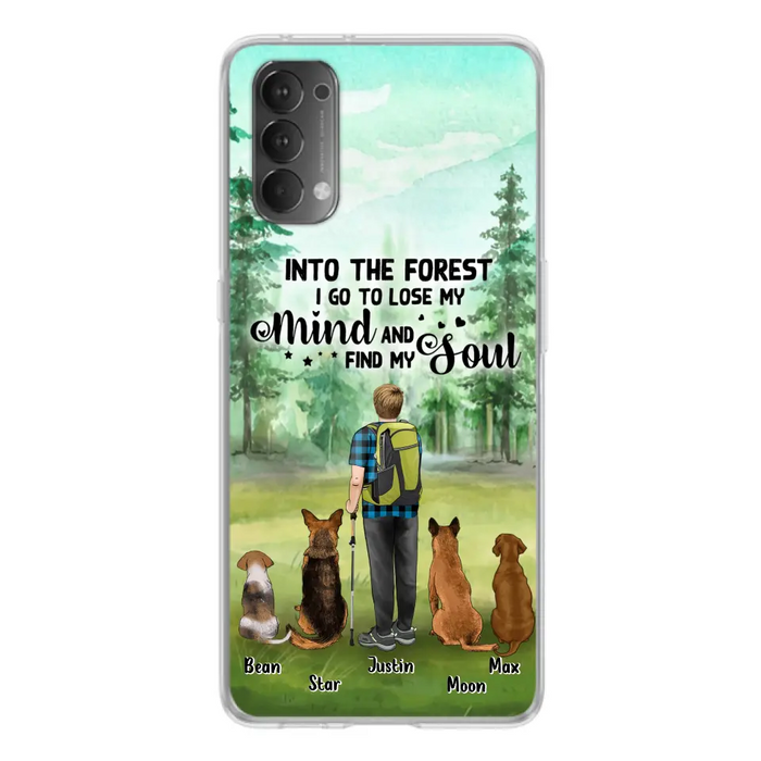 Custom Personalized Solo Trekking Woods  With Pets Phone Case - Upto 4 Pets - Case For Xiaomi, Huawei and Oppo - 6CIAJ9