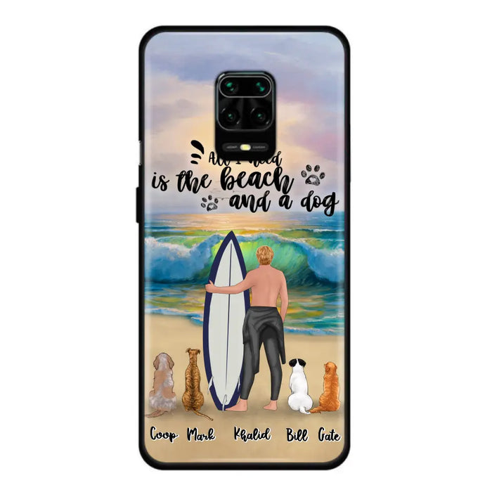 Custom Personalized Surfing Phone Case - Woman/Man With Upto 4 Pets  - Phone Case For Xiaomi, Huawei and Oppo - CCS180