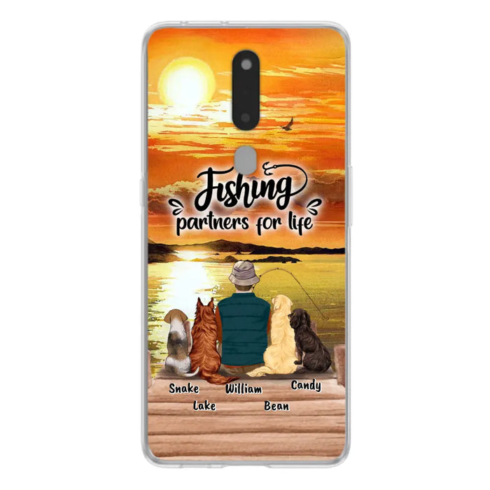 Custom Personalized Fishing Man Phone Case - Upto 4 Dogs - Phone Case For Xiaomi, Huawei and Oppo - 4TC88X