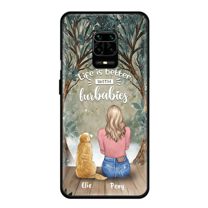 Personalized Pet Mom Phone Case - Girl With Up to 5 Pets - Life Is Better With Furbabies - Case For Xiaomi, Oppo And Huawei