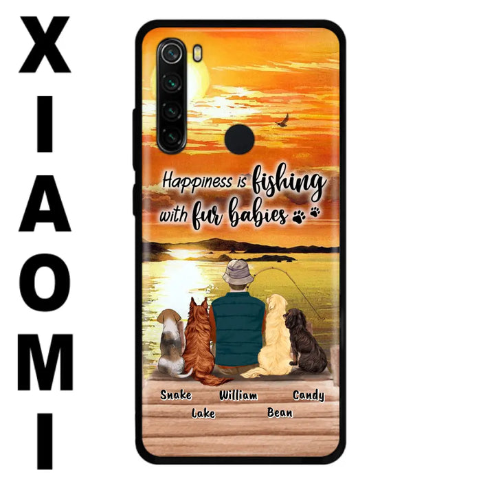 Custom Personalized Fishing Man/Woman Phone Case - Upto 4 Pets - Phone Case For Xiaomi, Huawei and Oppo - 4TC88X