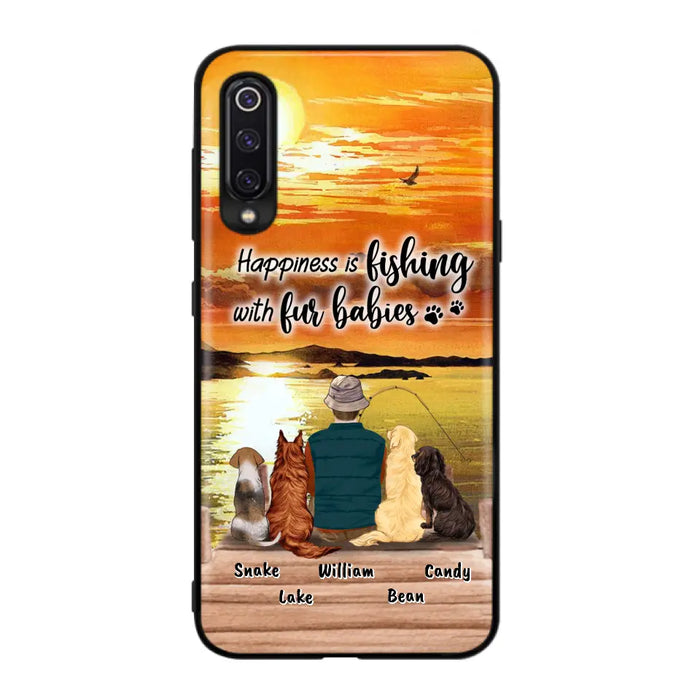 Custom Personalized Fishing Man/Woman Phone Case - Upto 4 Pets - Phone Case For Xiaomi, Huawei and Oppo - 4TC88X