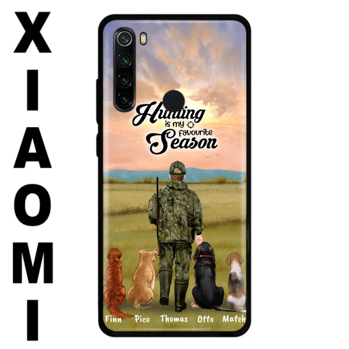 Custom Personalized Hunting Phone Case - Man/Woman With Upto 4 Dogs - Phone Case For Xiaomi, Huawei and Oppo - 4168OK