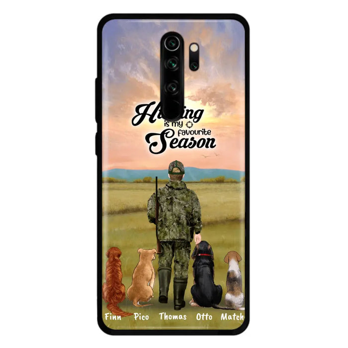 Custom Personalized Hunting Phone Case - Man/Woman With Upto 4 Dogs - Phone Case For Xiaomi, Huawei and Oppo - 4168OK