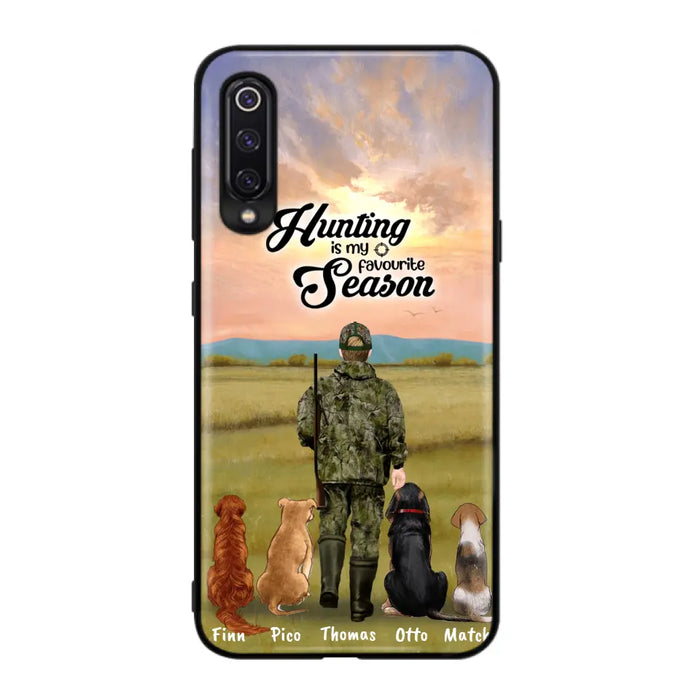 Custom Personalized Hunting Phone Case - Man/Woman With Upto 4 Dogs - Phone Case For Xiaomi, Huawei and Oppo - 4168OK