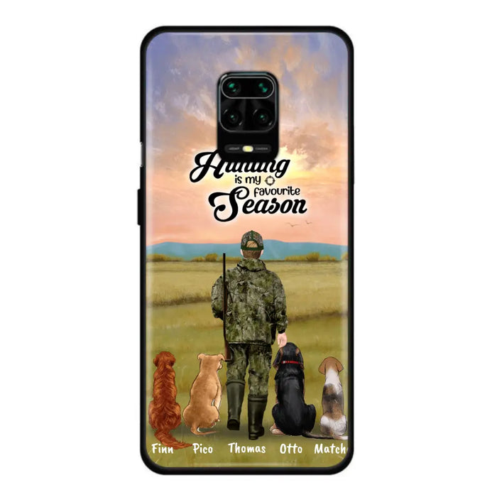 Custom Personalized Hunting Phone Case - Man/Woman With Upto 4 Dogs - Phone Case For Xiaomi, Huawei and Oppo - 4168OK