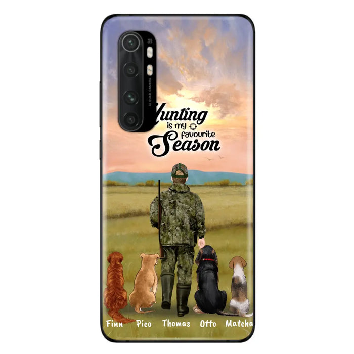 Custom Personalized Hunting Phone Case - Man/Woman With Upto 4 Dogs - Phone Case For Xiaomi, Huawei and Oppo - 4168OK