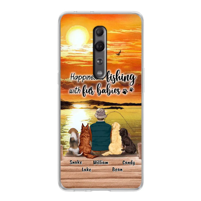 Custom Personalized Fishing Man/Woman Phone Case - Upto 4 Pets - Phone Case For Xiaomi, Huawei and Oppo - 4TC88X