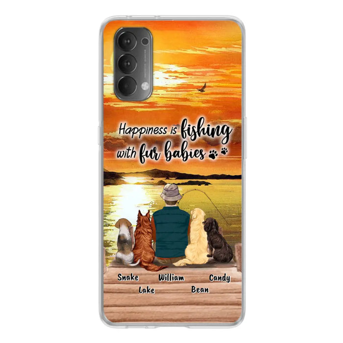 Custom Personalized Fishing Man/Woman Phone Case - Upto 4 Pets - Phone Case For Xiaomi, Huawei and Oppo - 4TC88X