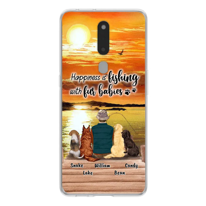 Custom Personalized Fishing Man/Woman Phone Case - Upto 4 Pets - Phone Case For Xiaomi, Huawei and Oppo - 4TC88X