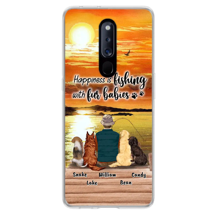 Custom Personalized Fishing Man/Woman Phone Case - Upto 4 Pets - Phone Case For Xiaomi, Huawei and Oppo - 4TC88X