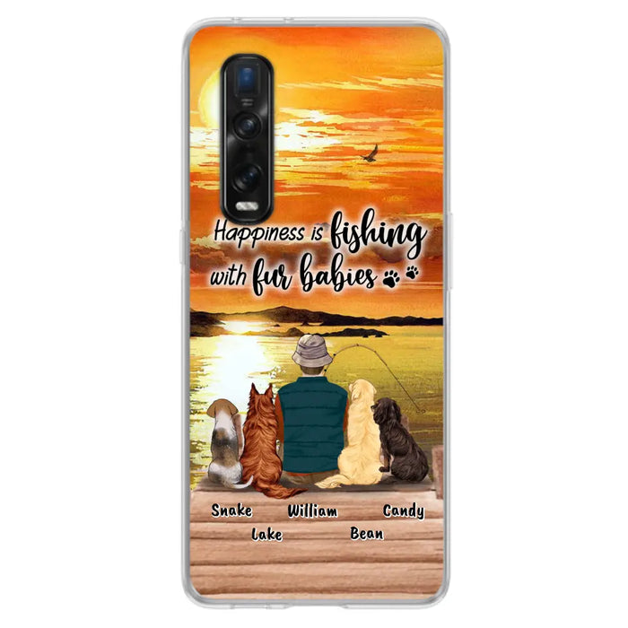 Custom Personalized Fishing Man/Woman Phone Case - Upto 4 Pets - Phone Case For Xiaomi, Huawei and Oppo - 4TC88X