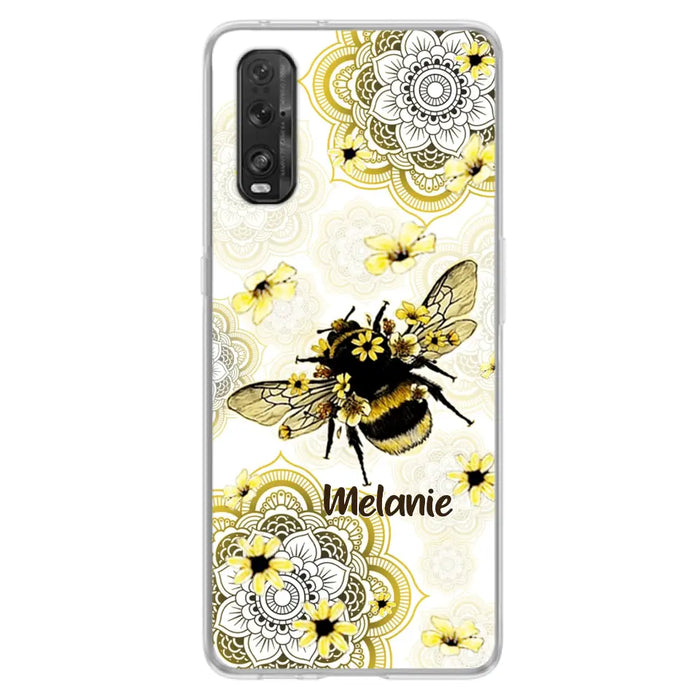 Custom Personalized Bee Phone Case - Upto 5 Bees - Gift For Bee Lovers - Case For Xiaomi, Oppo And Huawei