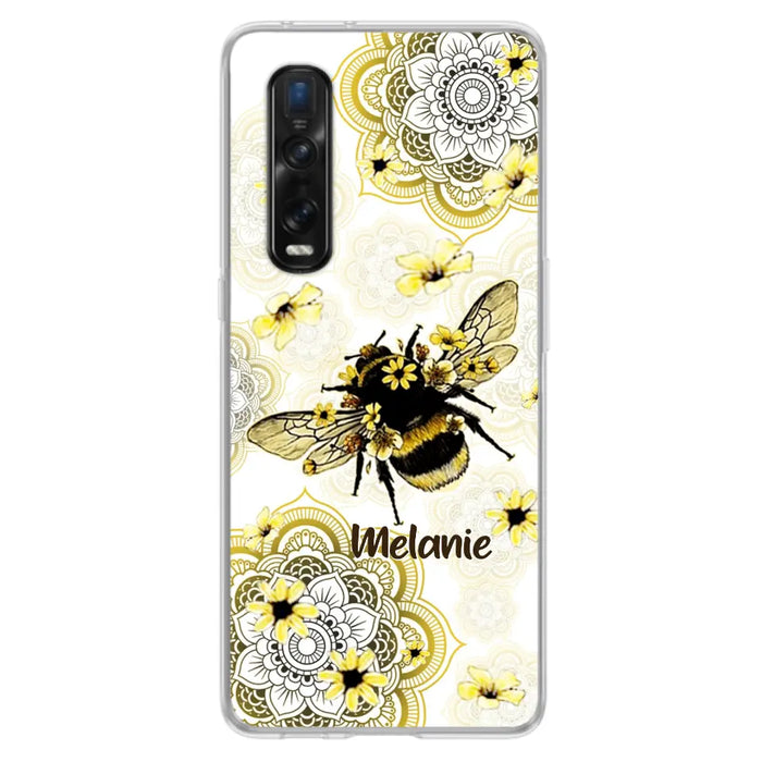 Custom Personalized Bee Phone Case - Upto 5 Bees - Gift For Bee Lovers - Case For Xiaomi, Oppo And Huawei