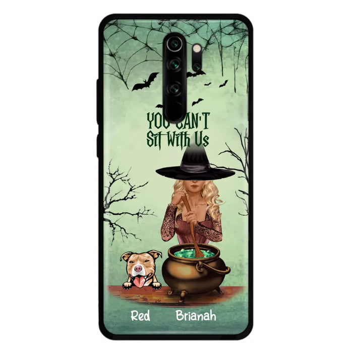 Custom Personalized Dog And Witch Phone Case - Upto 4 Dogs - You Can't Sit With Us - Phone Case For Xiaomi, Huawei and Oppo