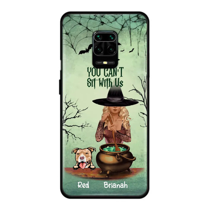 Custom Personalized Dog And Witch Phone Case - Upto 4 Dogs - You Can't Sit With Us - Phone Case For Xiaomi, Huawei and Oppo