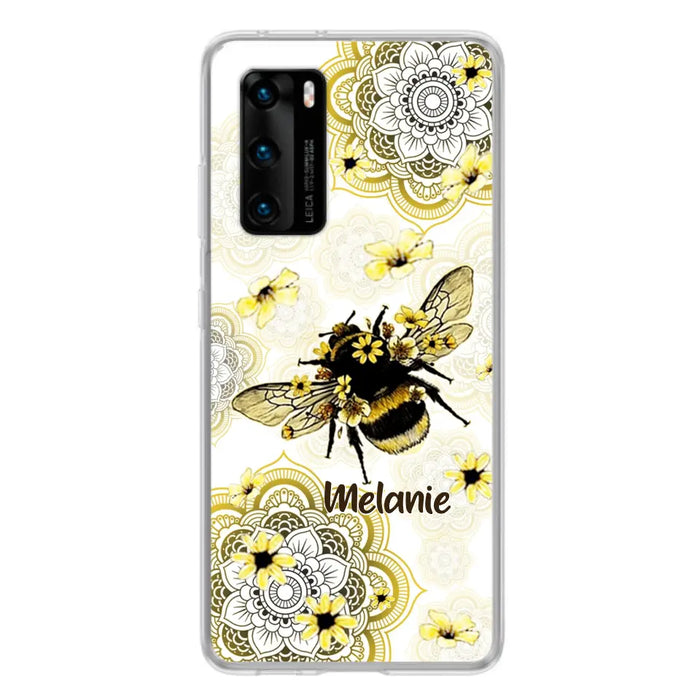 Custom Personalized Bee Phone Case - Upto 5 Bees - Gift For Bee Lovers - Case For Xiaomi, Oppo And Huawei