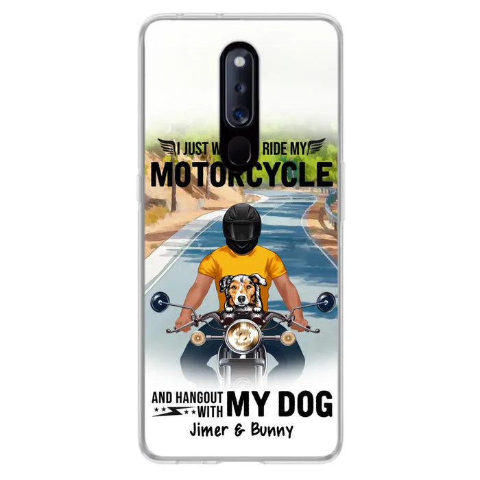 Custom Personalized Dog With Biker Phone Case - Upto 3 Dogs - Gifts For Dog Lover - Hangout With My Dog - Phone Case For Xiaomi, Oppo And Huawei