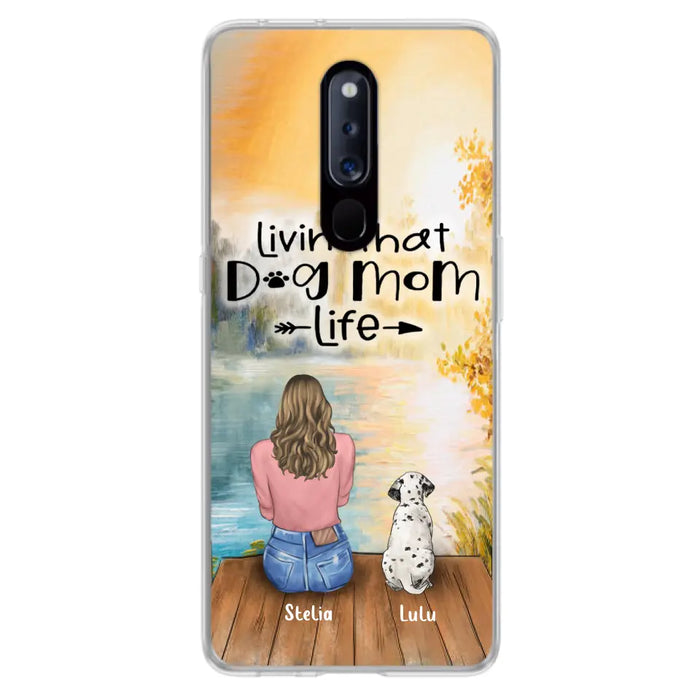 Personalized Dog Mom Phone Case - Case for Huawei, Oppo and Xiaomi - Gift for Dog Lovers with upto 4 Dogs - Livin' that dog mom life