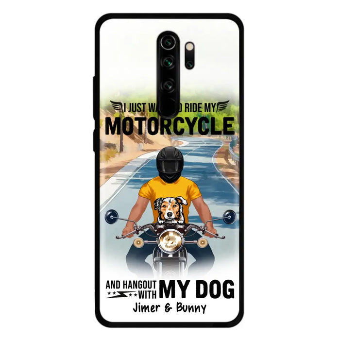 Custom Personalized Dog With Biker Phone Case - Upto 3 Dogs - Gifts For Dog Lover - Hangout With My Dog - Phone Case For Xiaomi, Oppo And Huawei