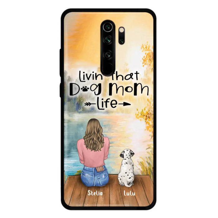 Personalized Dog Mom Phone Case - Case for Huawei, Oppo and Xiaomi - Gift for Dog Lovers with upto 4 Dogs - Livin' that dog mom life