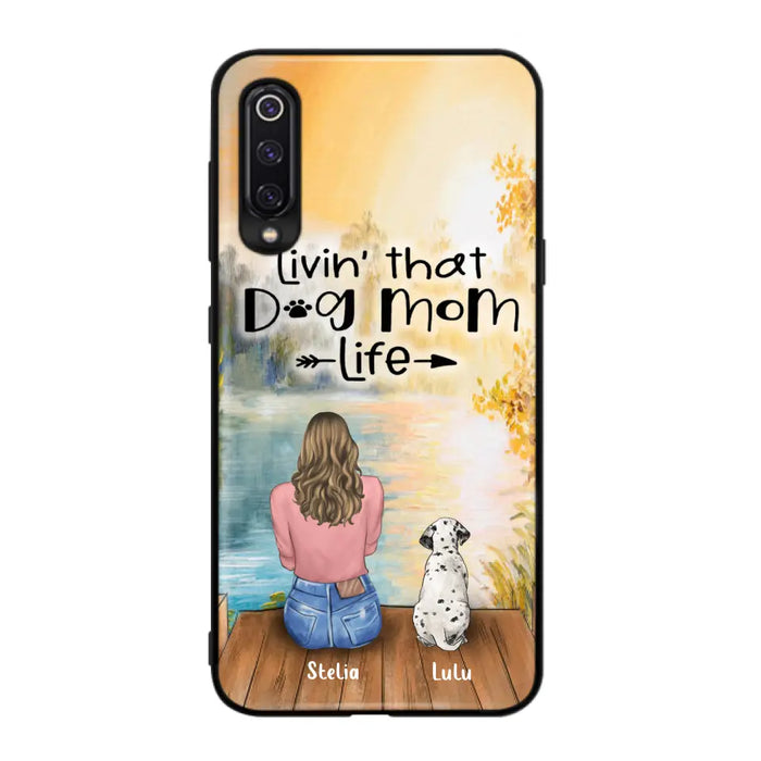 Personalized Dog Mom Phone Case - Case for Huawei, Oppo and Xiaomi - Gift for Dog Lovers with upto 4 Dogs - Livin' that dog mom life