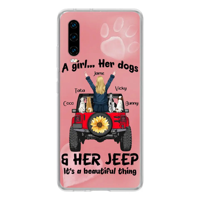 Custom Personalized Dog Mom & Off-road Phone case - Case For Xiaomi, Huawei and Oppo - A Girl Her Dogs - 2OTN07