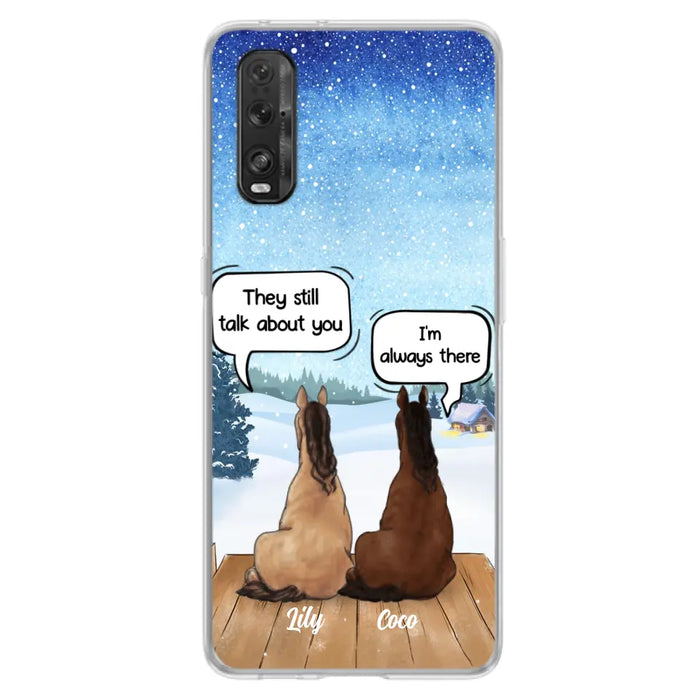 Custom Personalized Dog Horse Phone Case -  Upto 5 Pets - Xmas Gift For Dog/ Horse Lover - Case For Xiaomi, Oppo And Huawei