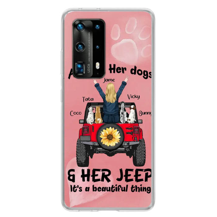 Custom Personalized Dog Mom & Off-road Phone case - Case For Xiaomi, Huawei and Oppo - A Girl Her Dogs - 2OTN07