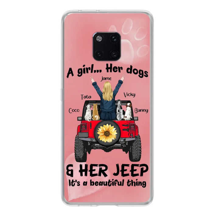 Custom Personalized Dog Mom & Off-road Phone case - Case For Xiaomi, Huawei and Oppo - A Girl Her Dogs - 2OTN07