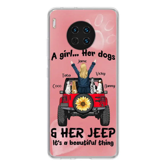 Custom Personalized Dog Mom & Off-road Phone case - Case For Xiaomi, Huawei and Oppo - A Girl Her Dogs - 2OTN07