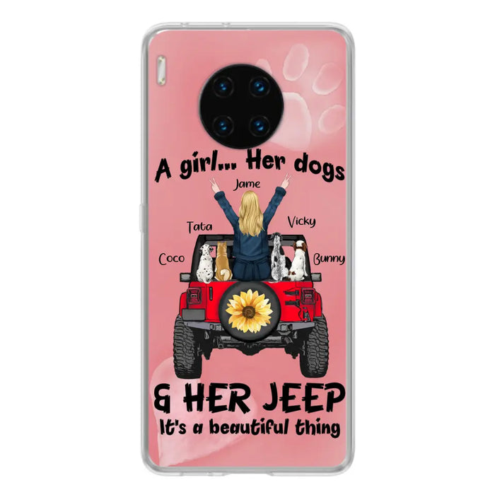 Custom Personalized Dog Mom & Off-road Phone case - Case For Xiaomi, Huawei and Oppo - A Girl Her Dogs - 2OTN07