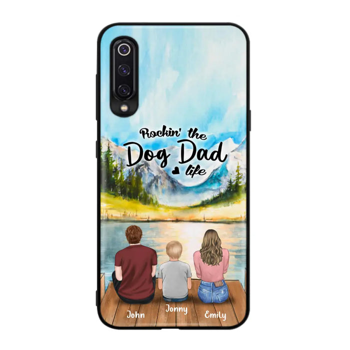 Custom Personalized Parents Pet Phone Case - Parents With 1 Kid And Upto 2 Pets - Case For Xiaomi, Oppo And Huawei