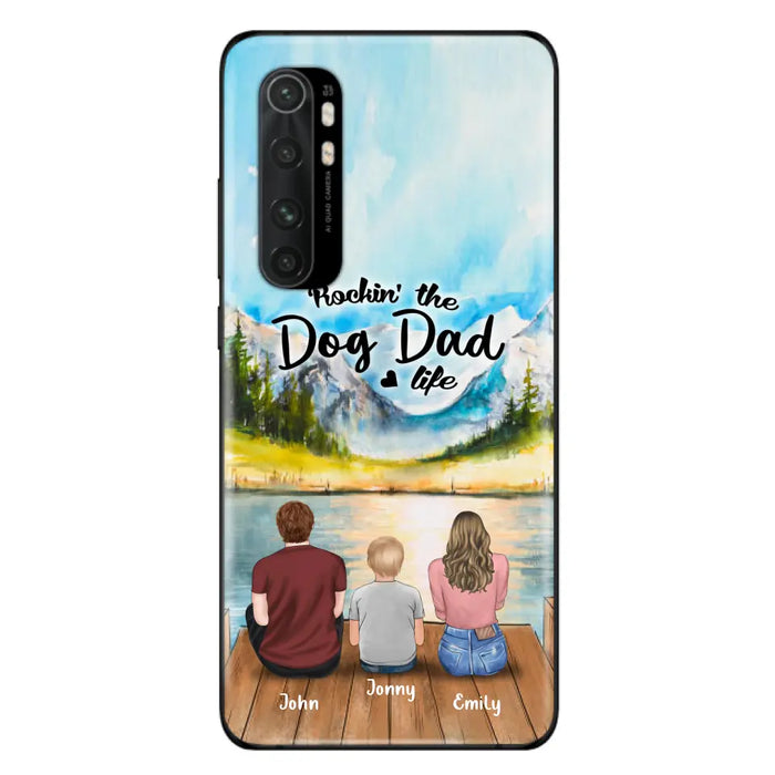 Custom Personalized Parents Pet Phone Case - Parents With 1 Kid And Upto 2 Pets - Case For Xiaomi, Oppo And Huawei