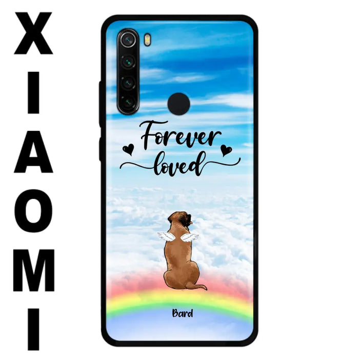 Custom Personalized Memorial Pets Phone Case - Upto 5 Pets - Memorial Gift For Dog Lovers/Cat Lovers - Forever Loved - Phone Case For Xiaomi, Oppo And Huawei  - AXSIO5