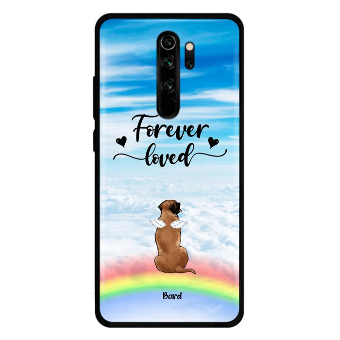 Custom Personalized Memorial Pets Phone Case - Upto 5 Pets - Memorial Gift For Dog Lovers/Cat Lovers - Forever Loved - Phone Case For Xiaomi, Oppo And Huawei  - AXSIO5