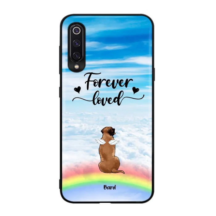 Custom Personalized Memorial Pets Phone Case - Upto 5 Pets - Memorial Gift For Dog Lovers/Cat Lovers - Forever Loved - Phone Case For Xiaomi, Oppo And Huawei  - AXSIO5