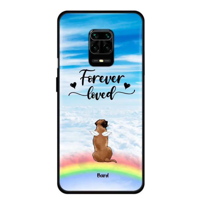 Custom Personalized Memorial Pets Phone Case - Upto 5 Pets - Memorial Gift For Dog Lovers/Cat Lovers - Forever Loved - Phone Case For Xiaomi, Oppo And Huawei  - AXSIO5