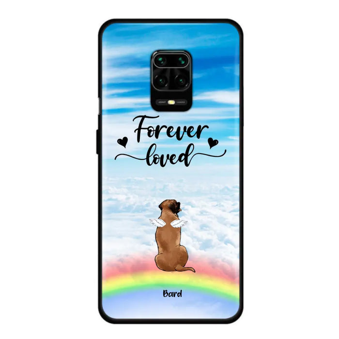 Custom Personalized Memorial Pets Phone Case - Upto 5 Pets - Memorial Gift For Dog Lovers/Cat Lovers - Forever Loved - Phone Case For Xiaomi, Oppo And Huawei  - AXSIO5