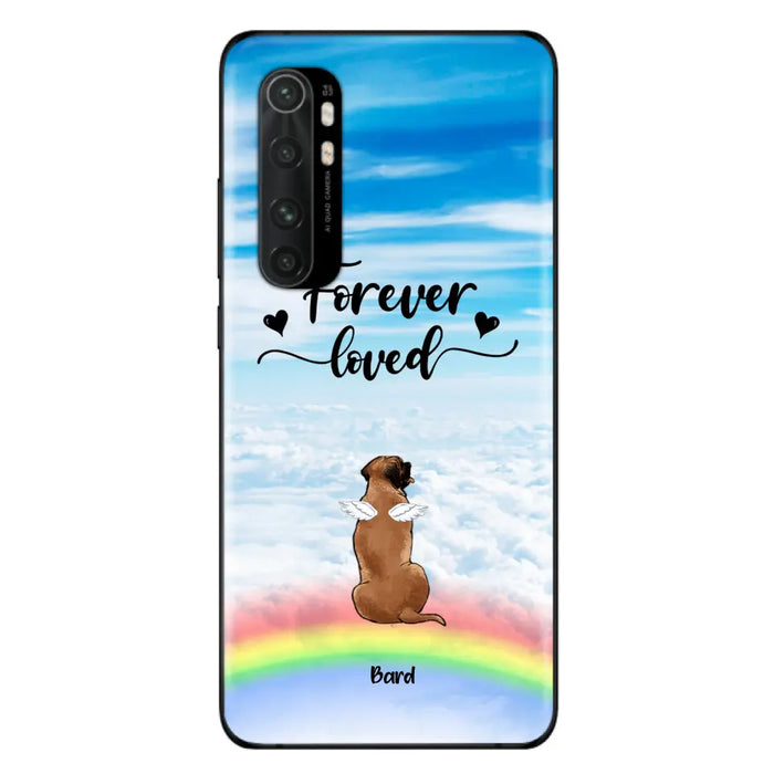 Custom Personalized Memorial Pets Phone Case - Upto 5 Pets - Memorial Gift For Dog Lovers/Cat Lovers - Forever Loved - Phone Case For Xiaomi, Oppo And Huawei  - AXSIO5