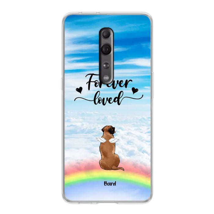 Custom Personalized Memorial Pets Phone Case - Upto 5 Pets - Memorial Gift For Dog Lovers/Cat Lovers - Forever Loved - Phone Case For Xiaomi, Oppo And Huawei  - AXSIO5